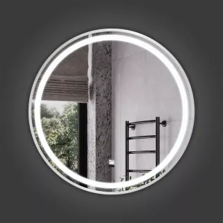 Зеркало Comforty в серебрянной алюминиевой раме Comforty Лея-60 LED-подсветка, бесконтактный сенсор