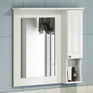 Зеркало-шкаф Comforty "Палермо-90" слоновая кость