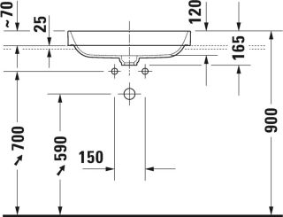 Раковина Duravit Happy  2359600000 белая 60 см