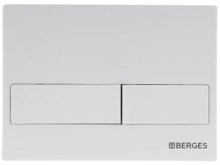 Кнопка смыва Berges Novum soft touch белый 040014