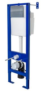 Инсталляция для унитаза Berges ATOM 410 кнопка хром глянец 040331