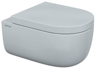 Подвесной унитаз Berges EGO XL Rimless белый 082124 сиденье Toma SO микролифт быстросъёмное