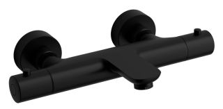 Смеситель для ванны Raiber Graceful RPB-008 с термостатом чёрный матовый