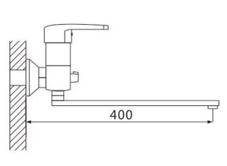 Смеситель для ванны Shevanik S5022F белый/хром