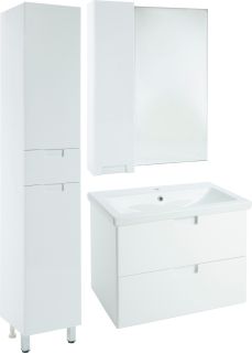 Зеркало-шкаф Bellezza Пегас 60см левый белый 00000008039