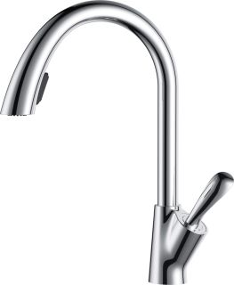 Смеситель для кухни DQ Venice Baciano с выдвижной лейкой хром DA1032541