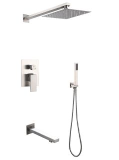 Душевой комплект РМС SUS129-2S нержавеющая сталь