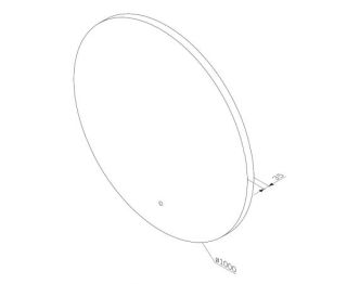 Зеркало Am.Pm X-Joy M85MOX41001S с  LED-подсветкой и ИК-сенсором 100 см