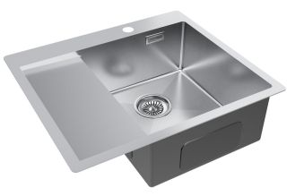 Мойка кухонная Paulmark Kroner PM225951-BSR правая брашированная нержавеющая сталь