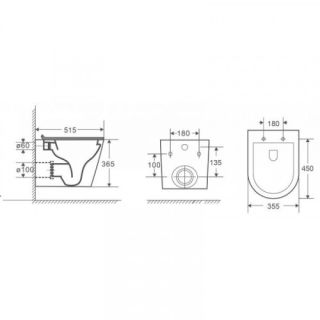 Унитаз WW SK  Арт. SALZBACH 004 MT-BL 10000003700
