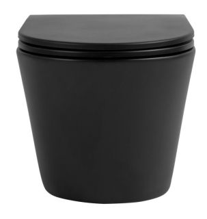 Подвесной унитаз Avimano Intuition 1000072 безободковый чёрный матовый