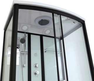 Timo Standart T-6615 Black душевая кабина (120*90*220)