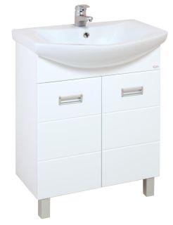 Напольная тумба под раковину Onika Балтика 107028 с корзиной 70см белый