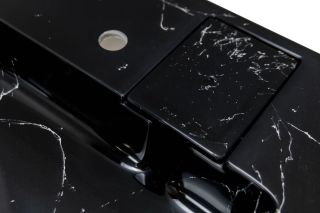 Раковина над стиральной машиной Stella Polar Солярис SP-00001729 60см чёрный мрамор