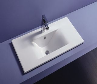 Раковина  CeramaLux JY-807-100 белая 105 см