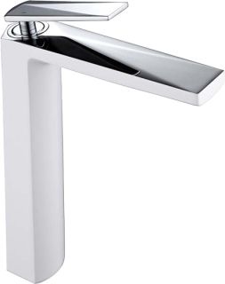 Смеситель для накладной раковины Boheme Venturo белый/хром 372-W