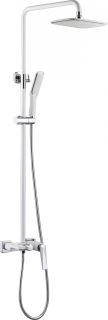 Душевая стойка Boheme Venturo белый/хром 378-W