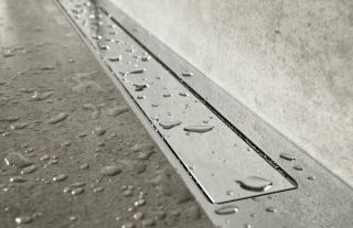 Душевой трап (лоток) CK DRAIN 1105-00165 65 см, с мокрым затвором, щелевой, из нержавеющей стали, с решеткой