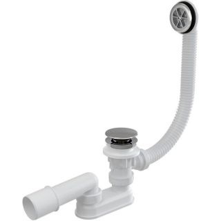 Слив-перелив для ванны AlcaPlast клик-клак 100см металл-пластик хром A505KM-100