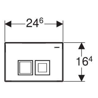 Кнопка смыва Geberit Delta 50 115.135.46.1 хром матовый