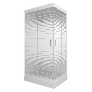 Душевая кабина Triton Квадро Щ0000064616 120x80 см профиль белый стекло с узором