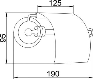 Держатель для туалетной бумаги Boheme Hermitage хром 10380