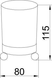 Стакан Boheme Hermitage бронза 10331