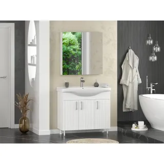 Напольная тумба под раковину Misty Изео Э-Изе01070-021Н 92.8 см белый