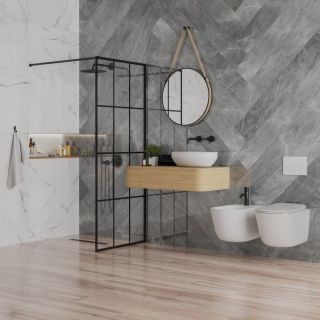 Смеситель для биде Paini Cox Grip 7GPZ304 чёрный матовый