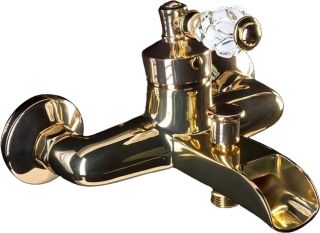 Смеситель для ванны Boheme Vogue Crystal золото 213-CRST