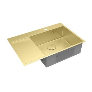 Кухонная мойка Lemark Kezadra 780P 9938154 светлое золото