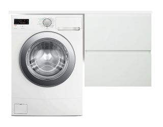 Подвесная тумба с раковиной Эстет Dallas Luxe ФР-00009689 П 150см два ящика белый