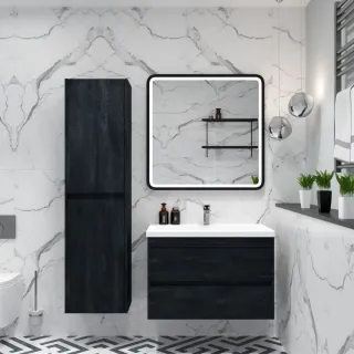 Тумба под раковину ArtMax Family Family-M-580-2C-SO-HC 60 см угольный камень