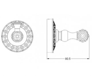 Крючок Zorg Antic AZR 01 BR цвет бронза