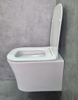 Унитаз CeramaLux 2618E подвесной с сиденьем Микролифт