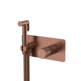 Гигиенический душ со смесителем Boheme Stick Spirale 127-BRB.4 брашированная бронза