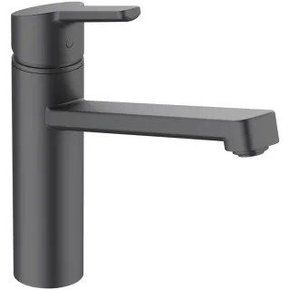 Смеситель для кухни Kludi M3 585753975 для безнапорных водонагревателей чёрный матовый