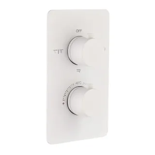 Встраиваемый смеситель для душа Boheme Cell 134-3-MW 3-х проходной термостатический белый матовый