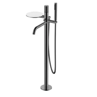 Напольный смеситель для ванны Boheme Stick Touch 129-SGM.2 оружейная сталь