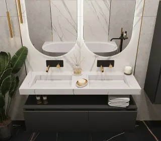 Раковина Armadi Art Flat 859-140-CLCT 140 см calacatta