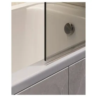 Шторка на ванну Timo T25 80 см чёрный