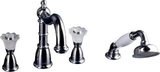 Смеситель на борт ванны Boheme Camelia хром 396-Camelia