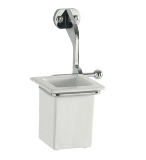 Стакан для зубных щеток с настенным держателем Kerasan Retro 741090 хром