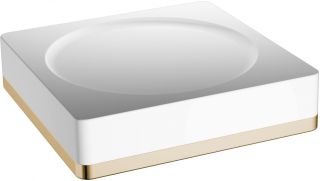 Мыльница Boheme белый/золото 10960-W-G