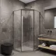 Душевой уголок Timo T33R 100x100 см правый никель