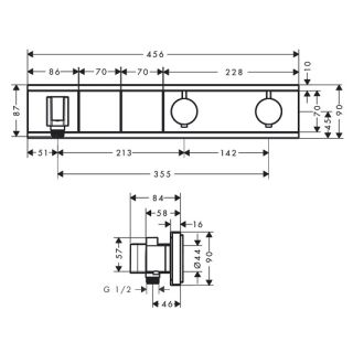 Смеситель для душа Hansgrohe RainSelect 15355000
