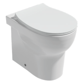 Приставной унитаз Isvea Absolute 10AB10002SV безободковый крышка микролифт белый