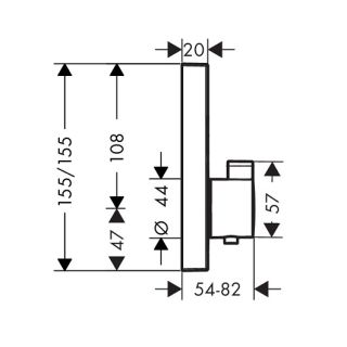 Смеситель для душа Hansgrohe ShowerSelect 15763700