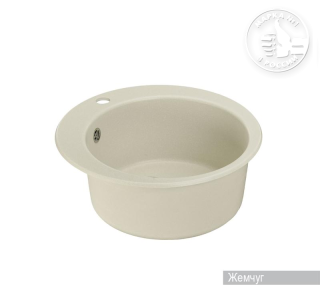 Мойка кухонная Акватон Иверия 48 см жемчуг