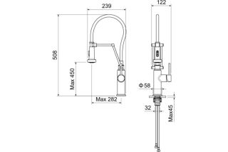 Смеситель для кухни Aquatek Европа AQ1388MB черный